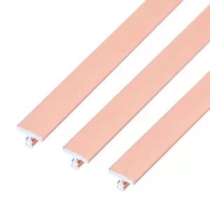 uxcell 3Pcs 알루미늄 T 몰딩 바닥 전이 스트립 3피트 x 0.31인치 로즈