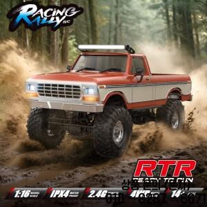 1:16 스케일 RC카 R1611 4x4 오프로드 풀 기능 크롤러 합금 구조 사실적인 LED 헤드라이트 및 루프 포함