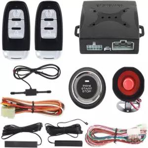 EASYGUARD EC003 스마트 키 PKE 수동 출입 차량 경보 시스템 푸시 스타트 버튼 원격 엔진 시동 트렁크 해제