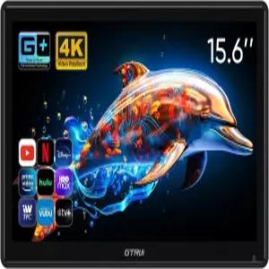 15.6인치 4K Android 14.0 자동차용 TV 헤드레스트 모니터 뒷좌석용 리어 엔터테인먼트 시스템 지원 전화