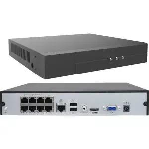 Inwerang 16CH 확장 가능한 4K PoE 네트워크 비디오 레코더 NVR 8개 포트 지원 4K/2K/5MP/3MP/1080P 카메라