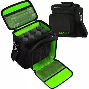 GEARit 마이크 카헤어링 백 8개의 수납 가능 조절 폼 케이스 무선 및 무대 적합 지퍼 메쉬 포켓 포함