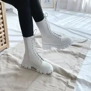 여성화 미들힐 부티 로우힐 발목 발목부츠 워커 통굽-WFQXRVD