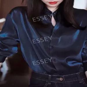 보라 패션 옷 세련된 코디 고급 봄 의상 입기좋은 셔츠 탑 새틴