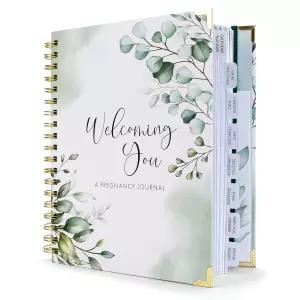 임신 일지와 스티커 기념품 포켓이 포함된 메모리북 처음 엄마가 되는 분들을 위한 사랑스러운 선물 - 의