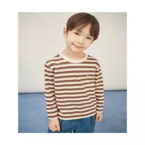 빈폴 키즈 BI5841UE2D 아동 셔츠 유아 스트라이프 긴소매 티셔츠 브라운 5304447