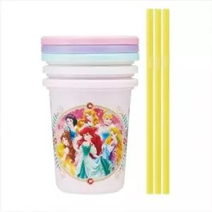 프린세스19 스트로우 물컵 3p세트 320ml 파티컵 어린이빨대컵 키즈물병 어린이물병