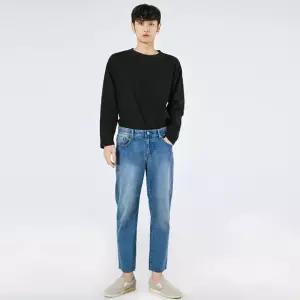 리빌모아 남자 커팅 데님 면바지 밴딩팬츠 진 워싱 스판 청바지DJ-JEA-SJMMX2053-워싱청-R
