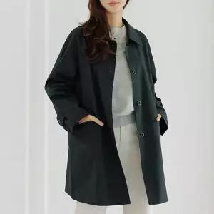 [데드라](88size)[THE BLACK] 프린하프트렌치코트 OUE4038