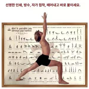 요가 포스터 포즈 차트 시퀀스 명칭 아쉬탕가 프린트