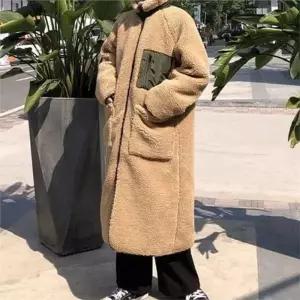 [라일리여성의류] Rly 자켓 양털 리버시블 아우터 덤블 기장 플리스