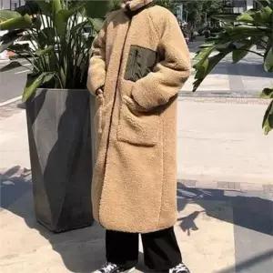 [라일리여성의류] Rly 자켓 양털 리버시블 아우터 덤블 기장 플리스 52892238)