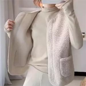 [라일리여성의류] Rly 뽀글이 조끼 후리스 경량 간절기 양털 아우터 52891926)