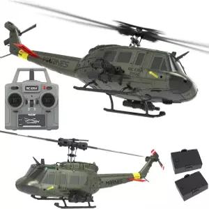 Ssccgym 315MM UH-1 원격 조종 헬리콥터 항공기 전문가용 6CH C032 RC Heli 고도 유지 브러시리스