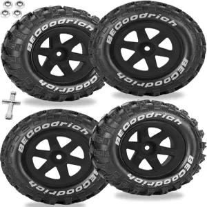 RCarmubWow RC Wheels and Tires 오프로드 버기 타이어 1/12 1/14 1/16 몬스터 트럭 E-REVO Summit REDCAT