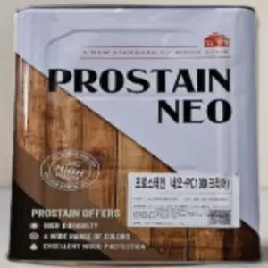 kcc 프로스테인네오 16L 유성오일스테인 외부용 데크 테라스 방부목 목재방부 변색 부패방지 발수 방수기능