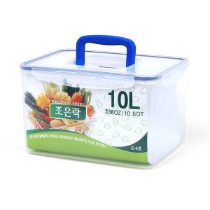조은락 투명 핸들 밀폐용기 10L 김치 보관 김치통