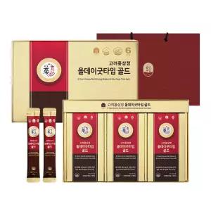 풍년보감 6년근 고려홍삼정 올데이굿타임 골드 홍삼스틱 30포 선물세트/쇼핑백포함