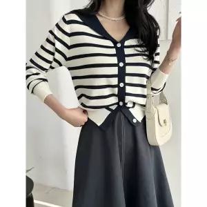[모리스커밍홈]세일러 스트라이프 가디건_M2503CD010A