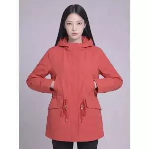 [하프클럽/샤트렌]레드 허리 스트링 베이직 후드점퍼 HCBSJP801