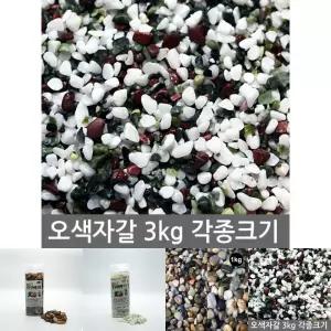 오색자갈 어항 수족관 장식 미술재료 다용도 자갈/꾸미기/바닥/에그/스톤/화분/어항돌/자갈돌