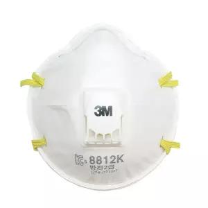 3M 방진마스크 안면부 여과식 8812K 2급(분진 미스트)통(10개)/산업용마스크/방연마스크/방독면필터