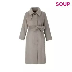 [롯데백화점]SOUP 벨티드 핸드메이드 울 코트 SBBHC91