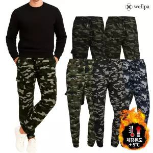 FW 겨울 웰파 남성밀리터리밴딩기모카고조거팬츠 보온성 신축성 레져 아웃도어 작업복 단체복 5칼라