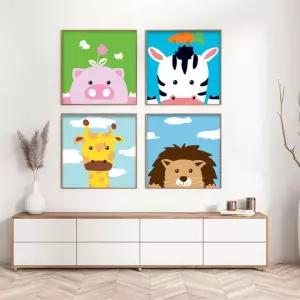 DIY 유화 색칠하기 캔버스 페인팅 그림 캐릭터 그리기 명화 해바라기 꾸미기