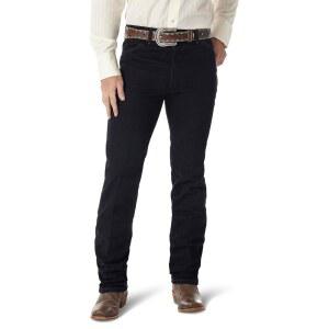 Wrangler 남성용 카우보이 컷 실버 에디션 슬림 핏 부츠 청바지, 다크 데님, 38 x 32