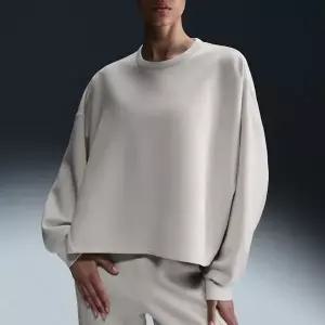 나이키 NIKE 24.7 임파서블리소프트 여성 드라이 핏 오버사이즈 크루넥 탑 HQ8194-104