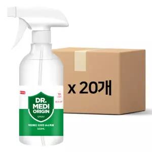 닥터메디 오리진 스프레이 손소독제 500ml 20개 99.9%살균소독 에탄올70% 식약처 의약외품 당일발송