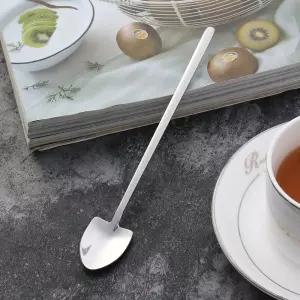 니니마켓 304 스텐 삽모양 롱 티스푼 18CM  . 스텐머들러 커피스푼