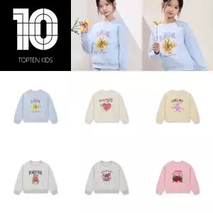 [롯데백화점]탑텐키즈 MKG1TR2001 여아) 더블니트 그래픽 스웨트셔츠
