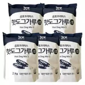 대한제분 곰표 핫도그가루 2호 2kg X 5개입 (1박스)