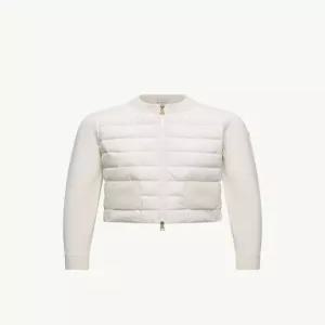 26FW 몽클레어 패딩 울 집업 가디건 9B00036 M1131 030 WHITE DOM