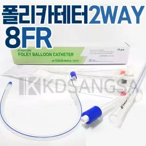 세운 멸균 폴리카테타 2way 8FR 1개 소변줄 카테터