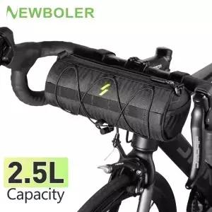 NEWBOLER 새로운 핸들 바 가방 자전거 프레임 파니 다기능 휴대용 어깨 액세서리