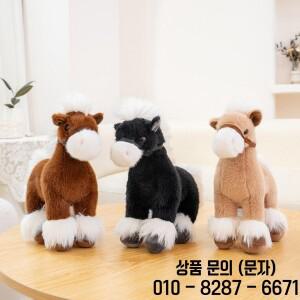 말인형 2026년 행운을 빌어요 고시뮬레이션 러시아 전쟁 모양 솜 포니 피규어