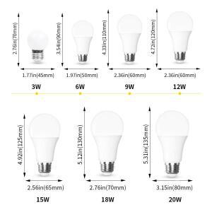 4PCS E26 E12 LED 전구 AC 110V SMD2835 3W 6W 9W 12W 15W 18W 20W 램프   흰색 Led 실내 조명