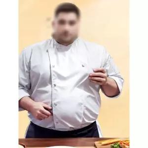 빅사이즈 조리복 중식 단체복 호텔 주방 요리사 여름 가운 위생복 시원한 급식소