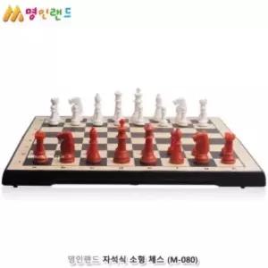유아 명인랜드 자석식 소형 체스 M-080 장기 바둑 양면 게임 가방 포함 물고기 잡는 잠