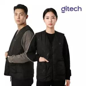 디테크 V넥 캠핑 보온 발열 온열 열선 usb 패딩 조끼
