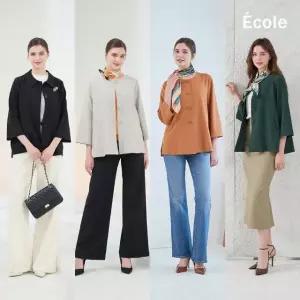 (매장판매동일) 26FW 에꼴드파리 자켓 2종+브로치+스카프