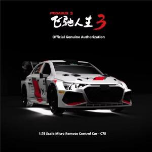 공식  터보 레이싱 플라잉 라이프 3 RC 무선 조종 자동차 1:76 슈퍼 미니 모델카 C78 RTR 팬들을 위한 장난