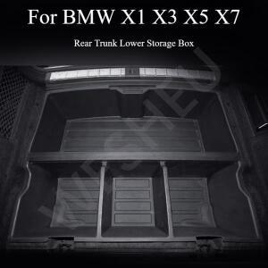 BMW X1 X3 X5 X7 2018-2025 차량용 리어 트렁크 수납 박스 컨테이너 히든 카고 오거나이저 트레이 인테리어