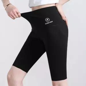 여성면레깅스 5부 레깅스 하이웨스트 슬링핏 라이딩 러닝 운동 쫀쫀