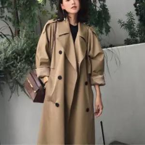 여성 클래식 트렌치코트 가을 간절기 루즈핏 롱코트 자켓 아우터 데일리 데이트룩