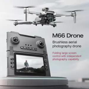 M66 드론 8K 접이식 원격 제어 카메라 및 화면 5G FPV 카메라 쿼드콥터 브러시리스 모터 RC 쿼드콥터