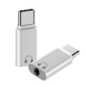 Type-C 어댑터 남성 유형 C-여성 3.5mm Macbook Xiaomi Huawei Honor 3.55mm 유선 이어폰 지원 OTG